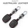 thumbnail image 5 of Leather Car Key Fob Case Cover Holder Bag For Honda Accord Civic CRV 4/3 Buttons USA, 5 of 15