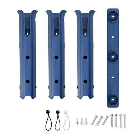 Symkmb Fishing Rod Racks Holders Fishing Rod Socket for Boat Marine Fishing Box Kayak Boat Yacht Blue plastic Blue