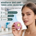 thumbnail image 3 of Cruise Essentials 2026 Portable Clip On Fan Mini USB Rechargeable Bladeless Personal Fan 360° Rotatable 3 Speed Silent Wearable Cooling Fan for Travel Outdoor Office,Pink, 3 of 6
