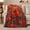 Cardinal Kiss, variant on Northern Cardinals Winter Pine Scene, Peaceful Bird Art Scene, Warm Flannel Blanket for Cabin and Lodge with Detailed Artwork, Bird Lovers Housewarming Gift, Artistic Home Decor