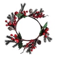 thumbnail image 3 of Anillo De Vela Navideño, Decoración Artesanal Para Cumpleaños, Aniversarios Y Puertas. Elegante I, 3 of 9