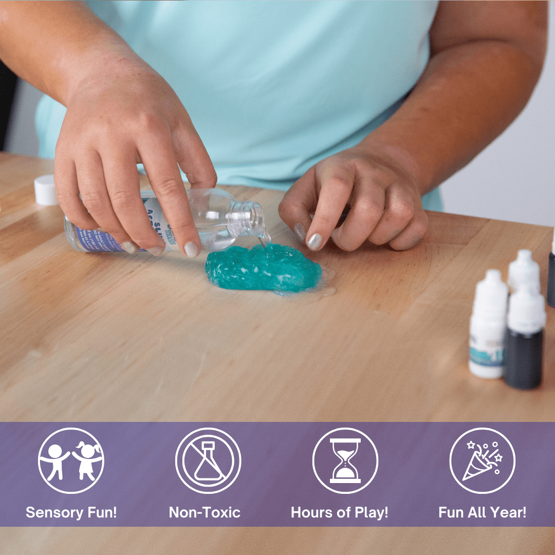 Aqua DIY Slime Kit with Carrying Case, 25 Pieces Included, Surfs Up