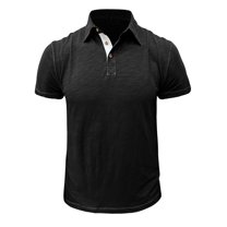Dovford Polo Shirts for Men Short Sleeve Casual Lightweight Performance Moisture Wicking Zipper Mens Golf Shirts Collared T Shirts