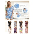 thumbnail image 4 of Anygrew Summer Pajama Sets For Womens Shorts Soft Pj Set 2 Piece Sleepwear With Pockets, 4 of 8