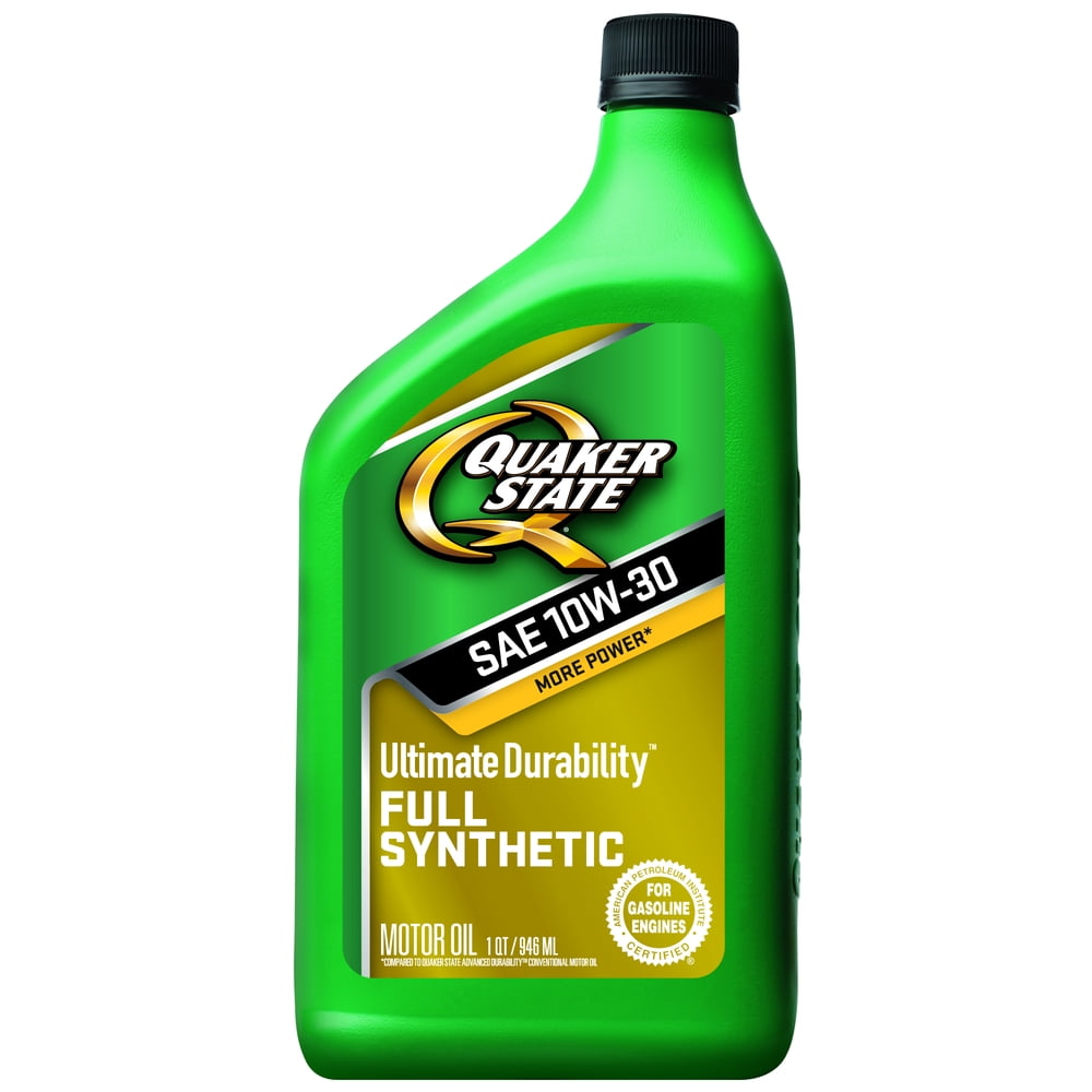 Quaker State Ultimate Durability 10W30 Motor Oil, 1 qt