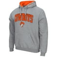thumbnail image 2 of Men's Colosseum Heather Gray Oklahoma State Cowboys Arch & Logo 3.0 Pullover Hoodie, 2 of 3