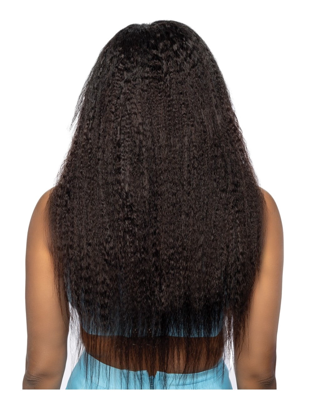 Pristine Brazilian Virgin Remy 100% Human Hair Bundle Extension NEON KINKY STRAIGHT 16" (NATURAL BLACK)