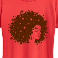 thumbnail image 2 of Instant Message - Starry Afro Woman - Women's Short Sleeve Graphic T-Shirt, 2 of 6