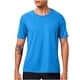 thumbnail image 5 of Ceisia Men's Slim Fit Short Sleeve Crew Neck Athletic T-shirt Quick Dry Solid Color Workout Top Sky Blue S Gifts, 5 of 6