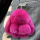 thumbnail image 4 of Llavero de Coche Hecho a Mano Suave Conejo Pompom Colgante Conejo Llavero de Coche Llavero Lindo, 4 of 5