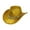 Gold, variant on Western Cowboy Hat Retro Cowgirl Hat for Role Playing Festival Pink