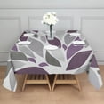 thumbnail image 3 of Purple Leaf Pattern Square Tablecloth,Waterproof Square Table Cover,Wipeable Spillproof Washable Table Cover for Home Kitchen Party Decor 42"X42"(107x107cm), 3 of 6