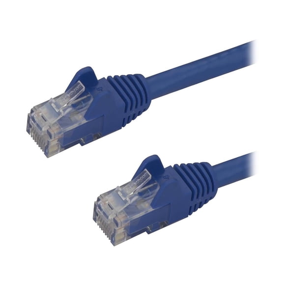 StarTech 50ft CAT6 Ethernet Cable - Blue CAT 6 Gigabit Ethernet Wire -250Mhz 100W PoE RJ45 UTP Network Patch Cord Snagless with Strain Relief (N6PATCH50BL)
