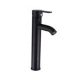thumbnail image 4 of UPGRATOR Black Bathroom Basin Tap 1Pack Streamlined Kitchen Faucet with Hot and Cold Water Control, 4 of 8