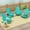 Turquoise, variant on Paradise Outdoor Folding Poly Adirondack Chair (Set of 4)