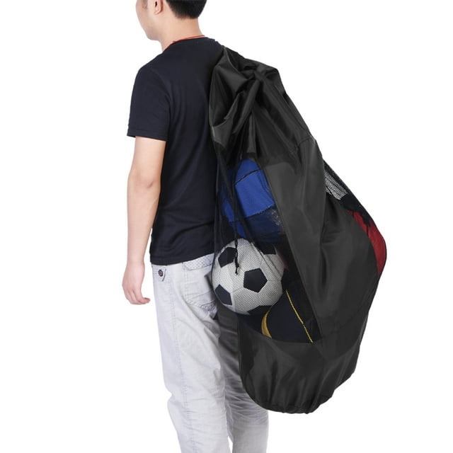 Sac de Rangement pour Basketball, Sac en Filet Portable pour Basketball Football Volleyball Football Sac en Filet pour Ballon Clarté Remarquable
