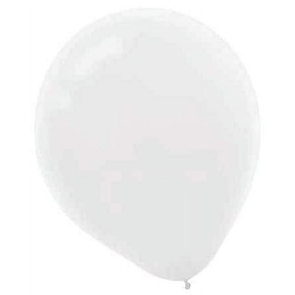 Amscan Packaged Solid Color Latex Balloons 12'' White 4/Pack 72 Per Pack (113250.08)