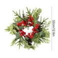 thumbnail image 3 of YOHAVEN Christmas Candle Rings Simulated Flower Centerpiece Dining Table Fireplace Wedding Party Holiday Decorations Artificial Berry Floral Arrangements Seasonal Christmas Home Decor, 3 of 6