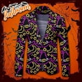 thumbnail image 2 of toraway Men Suit Vest Autumn Men's Fashion Print Suit Jacket L, 2 of 4