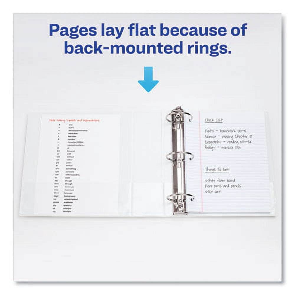Showcase Economy View Binder With Round Rings, 3 Rings, 2" Capacity, 11 X 8.5, White | Bundle of 5 Each