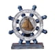 thumbnail image 4 of Escultura de timón de barco, timón náutico, figura de resina, estatua artesanal Azul, 4 of 9