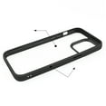 thumbnail image 3 of for iPhone 14 Plus Case, Clear Slim Thin Transparent Shockproof Soft TPU Bumper Clear PC Back Phone Case Cover for iPhone 14 Plus (Not Include The Screen Protector), Black, 3 of 10