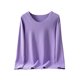 thumbnail image 1 of Minnieouse Ropa interior de fondo para mujer, lencería gruesa cálida para niñas, Tops de capa Base de cuello de manga larga de Color Ropa interior Púrpura claro METRO, 1 of 6