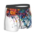 thumbnail image 3 of Daiia Colorful Floral Jellyfish Men's Underwear Boxer Briefs, Cotton Stretch Moisture-Wicking Underwear-Large, 3 of 9