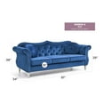 thumbnail image 7 of Glory Furniture Hollywood Velvet Sofa in Navy Blue, 7 of 7