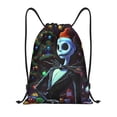 thumbnail image 1 of Goofa The Nightmare Before Christmas Print Drawstring Backpack Bag Sport Gym Sackpack Cinch Bags Drawstring Bags Draw String Sport Bag-Small, 1 of 6