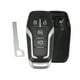 thumbnail image 1 of Estuche para llave inteligente de repuesto de 5 botones Carcasa para llave remota de entrada sin llave para Ford F150 F250 Explorer Edge 2015-2017 M3N-A2C31243300 con cuchilla sin chip, 1 of 7