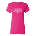 thumbnail image 1 of World's Tallest Laprechaun Sarcastic Novelty Gift Idea Adult Humor Funny Women's Casual Tees, 1 of 3