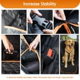 thumbnail image 4 of Deli Dog Car Seat Cover for Back Seat,Waterproof Seat Protector Scratchproof Pet Hammock with Mesh Window and Pocket,Washable Nonslip Pet Seat Covers Protector for Cars Trucks and SUVs, 4 of 9