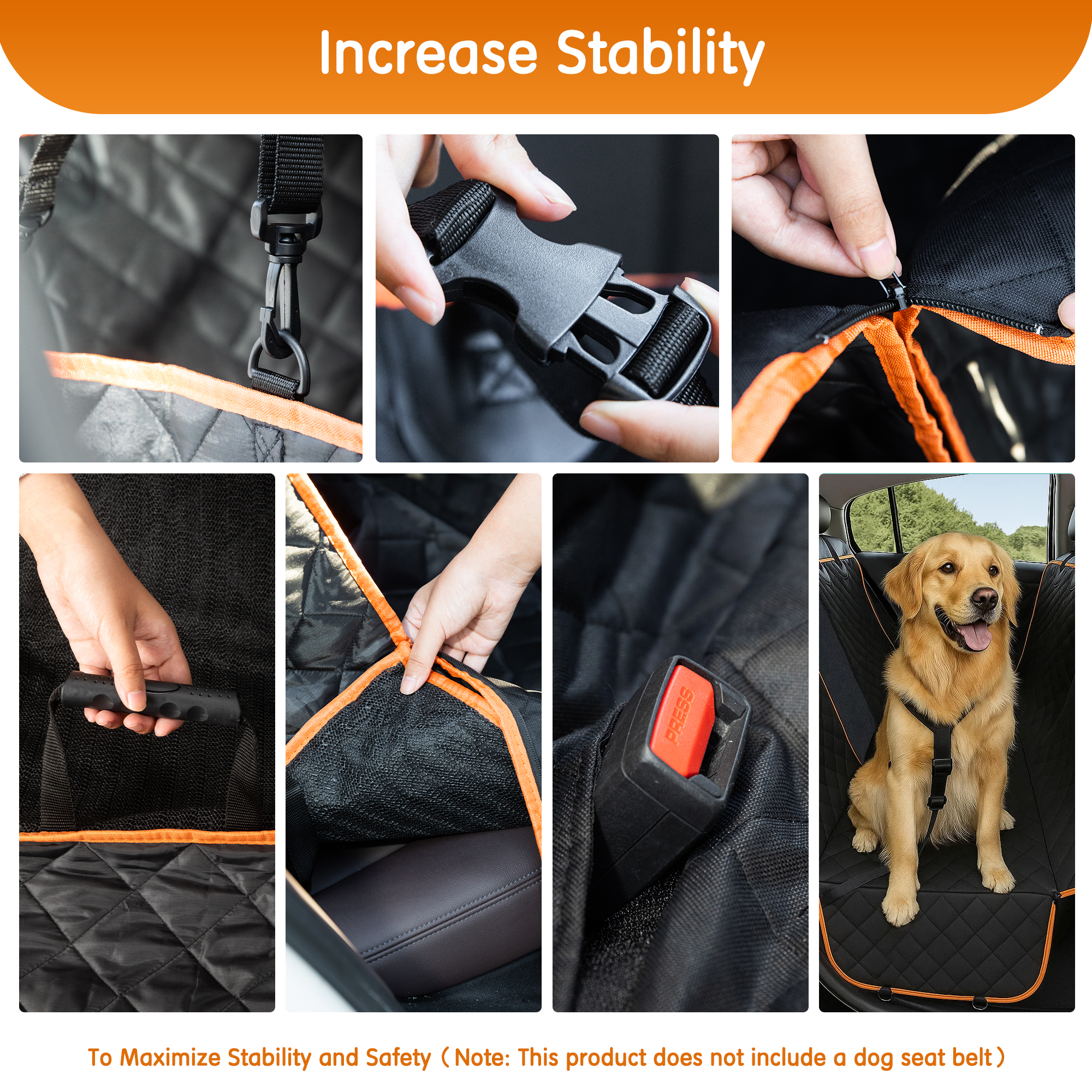 Deli Dog Car Seat Cover Waterproof Pet Hammock photo 4