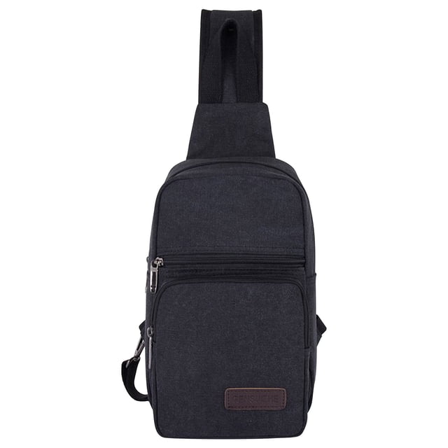 Casual Canvas Chest Bag Retro Versatile Backpack Men's Outdoor Travel Shoulder Bag