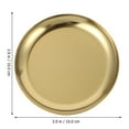thumbnail image 2 of 1 Set 2Pcs Stainless Steel Jewelry Storage Display Trays Soap Holders (Golden), 2 of 8