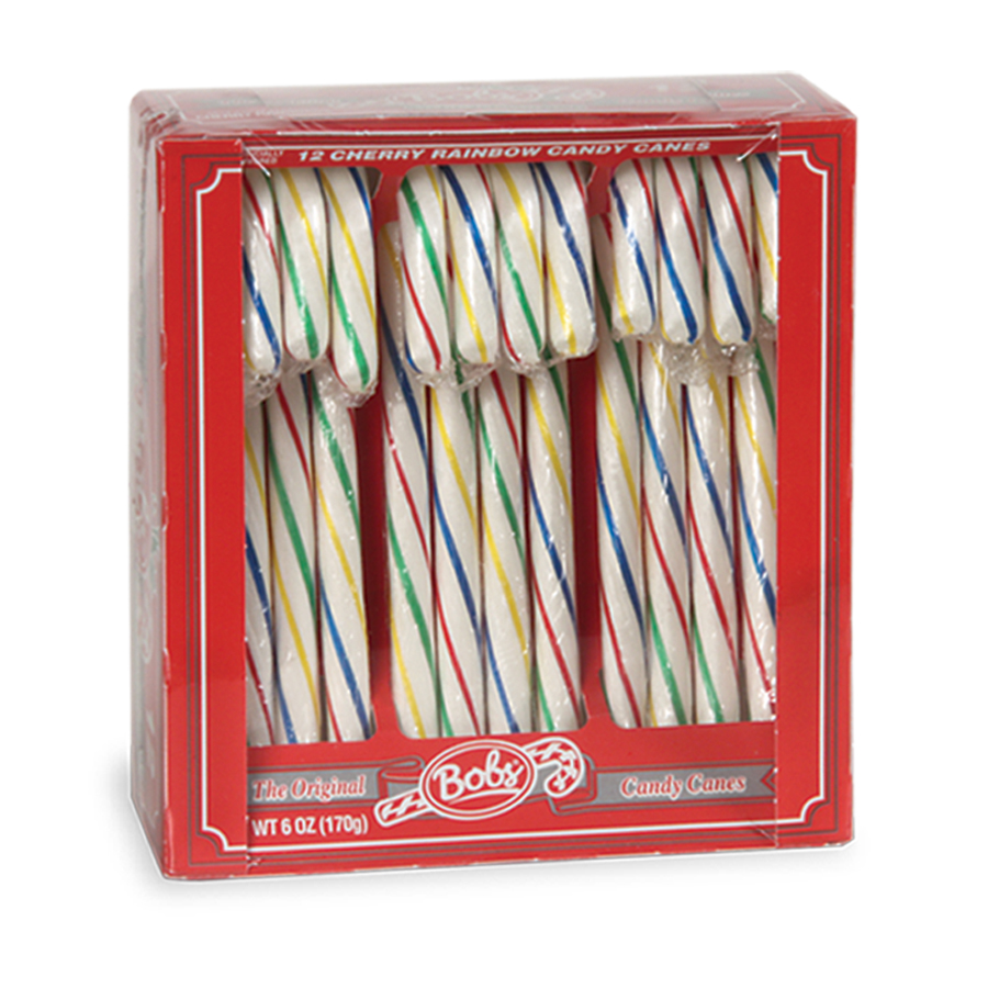 Brach's Original Cherry Rainbow Candy Canes 12ct 大人気!