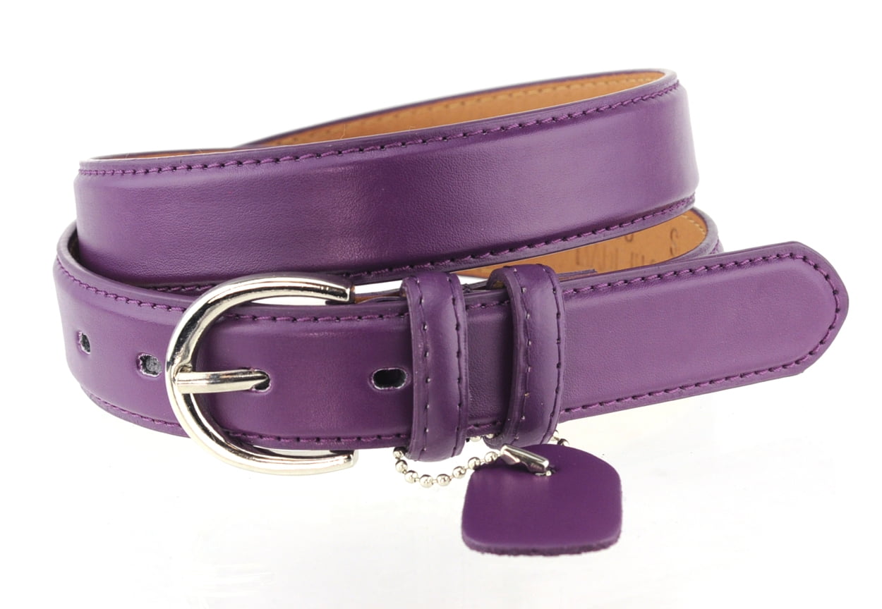 USA Made Purple Suede Belt-Ladies Leather Ultra Violet Belt-Mauve Women's Belt 
