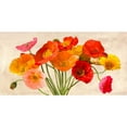 thumbnail image 3 of Villa, Luca 24x14 Black Modern Framed Museum Art Print Titled - Poppies in Spring, 3 of 5