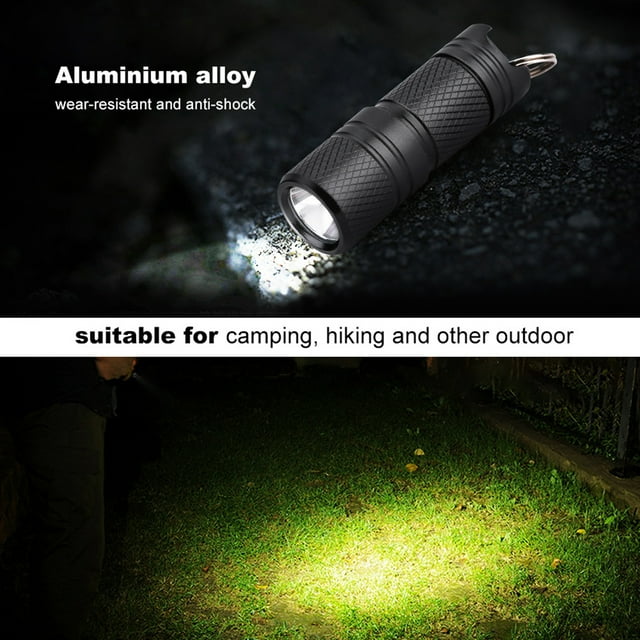Lampe de Poche Porte-Clés, Lampe Torche LED Lumineuse de Poche pour Amis Randonnée Camping Familles