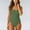 Green, variant on Women's Classic Solid Color One Piece Swimsuit Elegant Low Open Back Design Slimming Monokini Comfortable Bathing Suit For Beach Pool Blue L