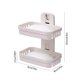 thumbnail image 3 of Multipurpose Kitchen Bathroom Shelf Wall Holders Storage Rack Bathroom Rack Storage Box Strong Adhesive Sticker Shower Rack Shelf - 2 Soap Box- Deals Of The Day Clearance, 3 of 9