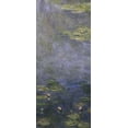 thumbnail image 2 of Monet, Claude 16x32 White Modern Wood Framed Museum Art Print Titled - Water Lilies (Nympheas) IV (center), 2 of 4