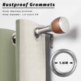 thumbnail image 6 of 2 Panels Outdoor Curtains for Patio Waterproof 54"x95" Sage Green Vintage Weatherproof Privacy Outsides Curtains, Geometric Stripes Simple Lines Grommet Thermal Drapes for Cabana Porch Pergola, 6 of 8
