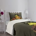 thumbnail image 3 of Ambesonne Winery Quilted Bedspread Set 2 Pcs, Themed Bottles France, Twin Size, Multicolor, 3 of 5