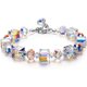 thumbnail image 1 of "Un poco de romance"?Pulseras de plata esterlina para mujeres hechas con cristales de la aurora boreal, regalos del día de San Valentín para mujeres, caja de joyería incluida para G, 1 of 5