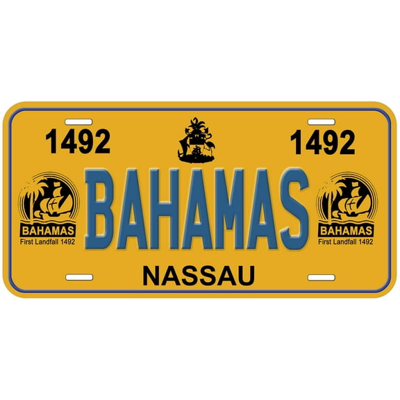 Bahamas 1492 Novelty Car License Plate
