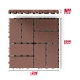 thumbnail image 2 of Plastic Interlocking Deck Tiles, 44 Pack 12"x12" Waterproof Outdoor Patio Tiles, All-Weather Interlocking Floor Tiles for Poolside, Balcony, Backyard, Easy to Install & Durable PP Material, 2 of 10