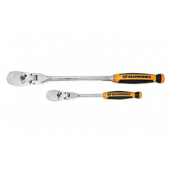 WTD KDT-81204T 0.25 in. & 0.37 in. 90 Tooth Dual Material Flex Head Ratchet Set - 2 Piece