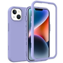Decase For iPhone 14 Plus,6.7 inch Shockproof Rugged Full Body Protection Heavy Duty 3-layer Durable Case Cover,Lightpurple
